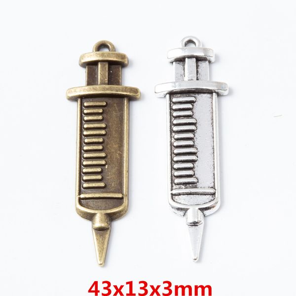 50pcs / мешок ancient silver bronze 43 * 13мм медикаменты шприц шармов ювелирных изделий fit making ожерелье браслет аксессуары лучший подар, Bronze;silver
50pcs / мешок ancient silver bronze 43 * 13мм медикаменты шприц шармов ювелирных изделий fit making ожерелье браслет аксессуары лучший подар, Bronze;silver