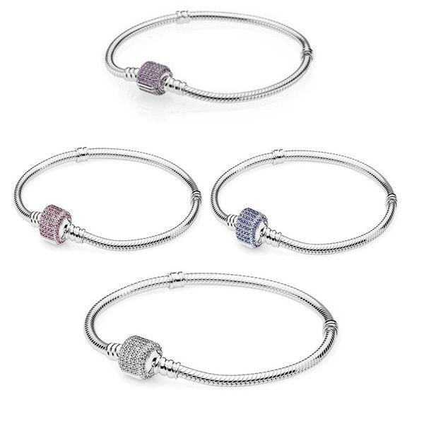 4 types paved stones crystal barrel shape clasp snake chain 925 sterling silver bracelets for women diy jewelry charms bracelets, Golden;silver
4 types paved stones crystal barrel shape clasp snake chain 925 sterling silver bracelets for women diy jewelry charms bracelets, Golden;silver