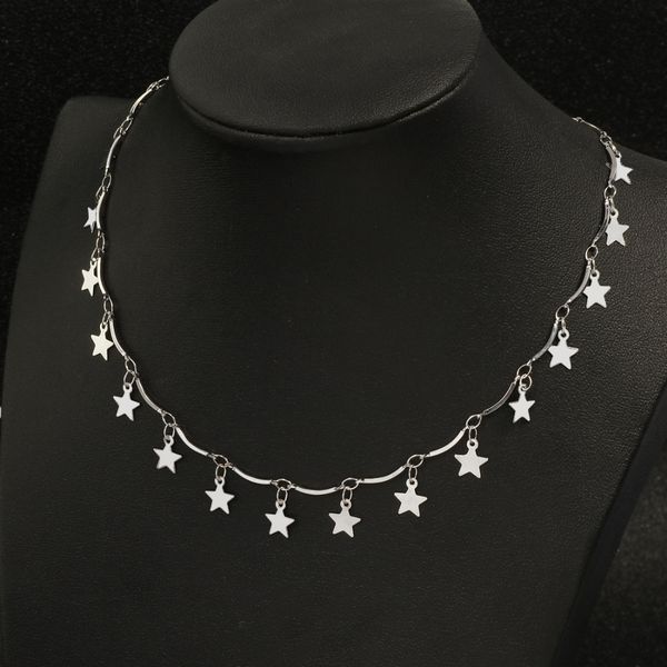 Tiny Choker Necklace For Women Gold Silver Chain Star Necklaces Pendants colar Collares Collier Femme Kolye Summer Jewelry
Tiny Choker Necklace For Women Gold Silver Chain Star Necklaces Pendants colar Collares Collier Femme Kolye Summer Jewelry