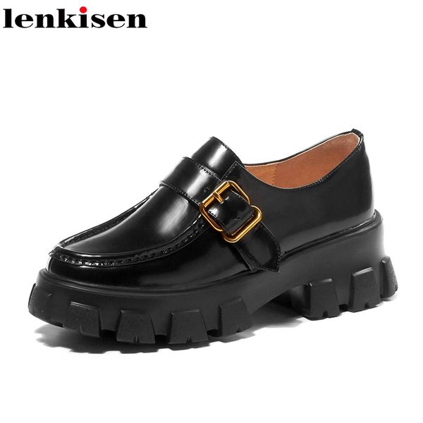 lenkisen british school high street fashion cow leather round toe med heel metal fasteners wedges thick bottom lace up pumps l56, Black
lenkisen british school high street fashion cow leather round toe med heel metal fasteners wedges thick bottom lace up pumps l56, Black