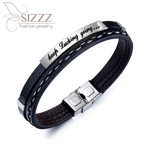 sizzz 2019 european and american fashion inspirational woven tide men's wild leather bracelet&bangles, Golden;silver
sizzz 2019 european and american fashion inspirational woven tide men's wild leather bracelet&bangles, Golden;silver