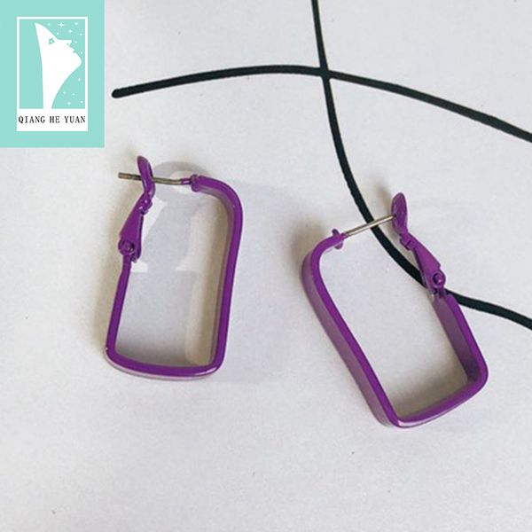 fashion square enamel hoop earring for women purple geometric hoop earrings 2020 kupe kolczyki oorbellen brincos, Golden;silver
fashion square enamel hoop earring for women purple geometric hoop earrings 2020 kupe kolczyki oorbellen brincos, Golden;silver
