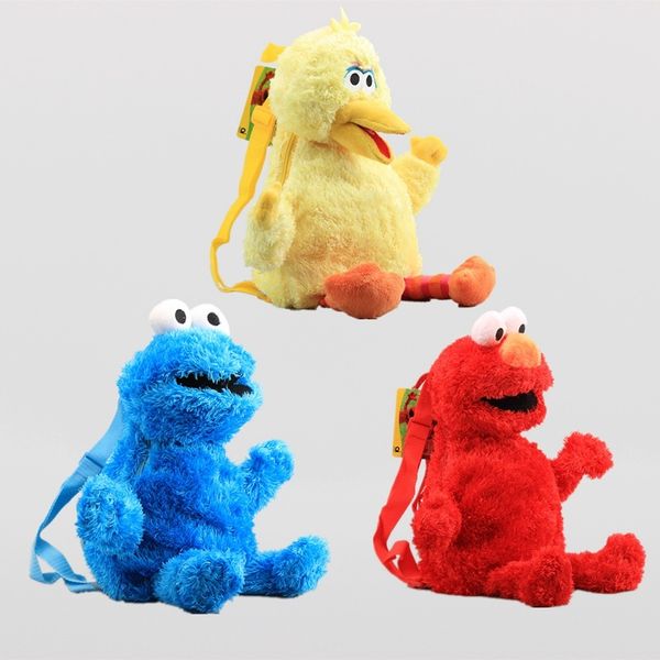 3 colors 45cm sesame street school bag cotton plush cartoon doll elmo big bird cookie monster cute backpack kids birthday gift y200703
3 colors 45cm sesame street school bag cotton plush cartoon doll elmo big bird cookie monster cute backpack kids birthday gift y200703