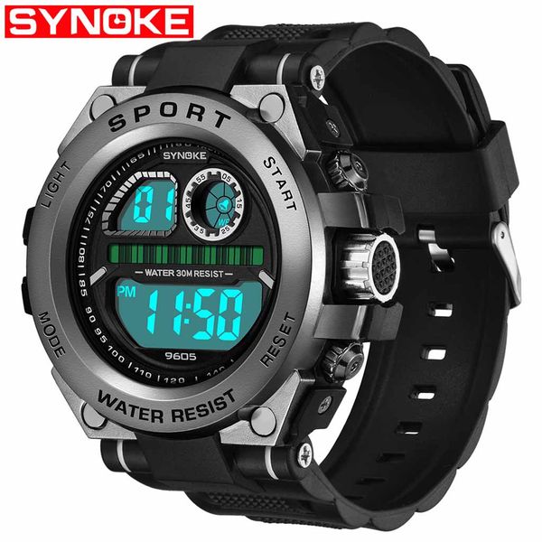 2019 new synoke digital watches trend men's anti fall big screen sport watches multi function luminous electronic watch relogio, Slivery;brown
2019 new synoke digital watches trend men's anti fall big screen sport watches multi function luminous electronic watch relogio, Slivery;brown