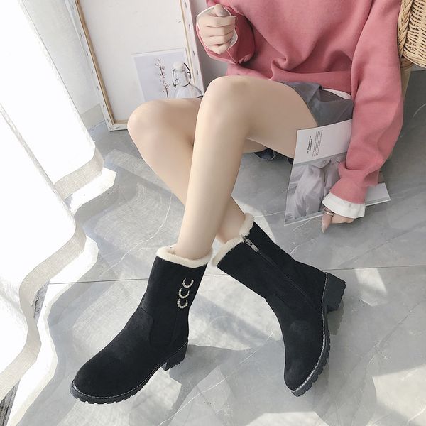 mid-calf winter women boots with fur 2019 warm women platform shoes casual flat ladies snow boots bota feminin new u11-16, Black
mid-calf winter women boots with fur 2019 warm women platform shoes casual flat ladies snow boots bota feminin new u11-16, Black