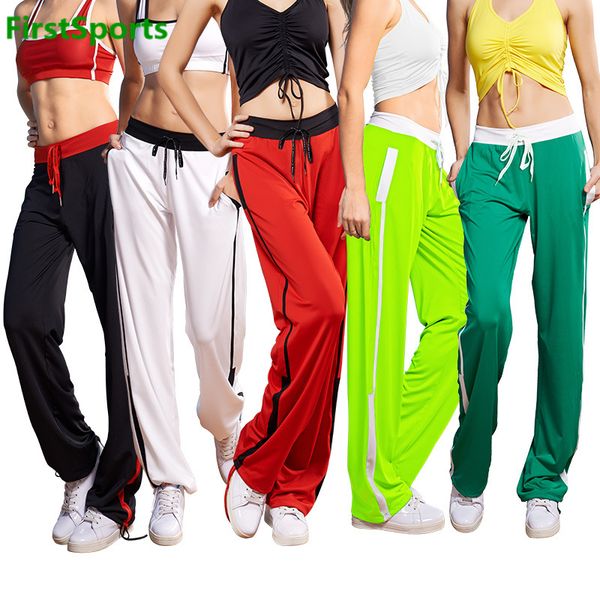 2020 new high waist loose yoga pants womens gym running sweatpants outdoor fitness workout dance sports pants with pockets, White;red
2020 new high waist loose yoga pants womens gym running sweatpants outdoor fitness workout dance sports pants with pockets, White;red