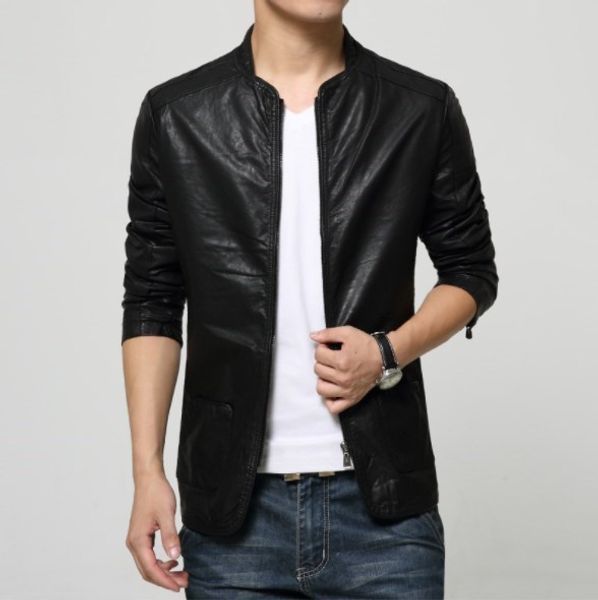 2019 spring autumn mens slim fit faux leather jacket black brown plus size men stand collar pu leather coat male m- 4xl 5xl 6xl
2019 spring autumn mens slim fit faux leather jacket black brown plus size men stand collar pu leather coat male m- 4xl 5xl 6xl