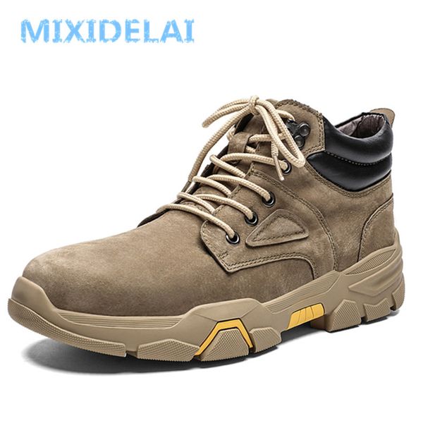 mixidelai new fashion leather men's boots comfortable men shoes ankle boots short plush winter warm men snow size 39~48, Black
mixidelai new fashion leather men's boots comfortable men shoes ankle boots short plush winter warm men snow size 39~48, Black