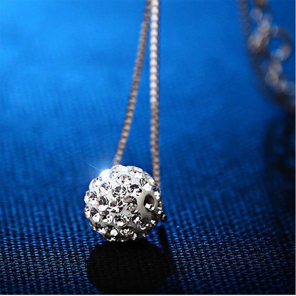 925 sterling silver necklace for women zircon ball necklaces & pendants sterling-silver jewelry kolye
925 sterling silver necklace for women zircon ball necklaces & pendants sterling-silver jewelry kolye