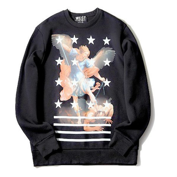 mens designer hoodies givh43 new fashion brand luxury pentagonal angel patterns printed round-necked guard clothes, Black
mens designer hoodies givh43 new fashion brand luxury pentagonal angel patterns printed round-necked guard clothes, Black