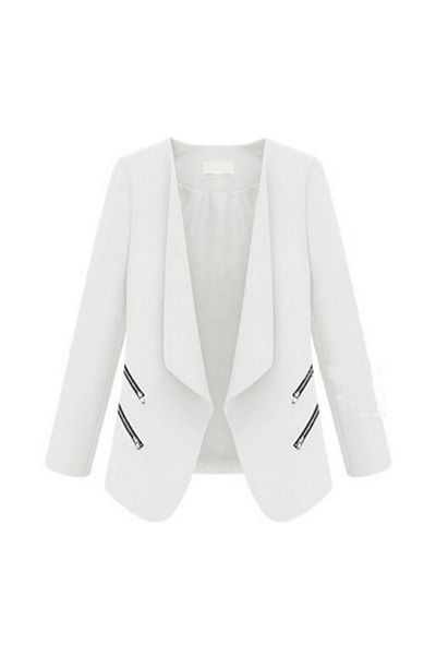2017 new vintage women basic slim suit foldable blazer slim fit jacket cardigan outwear white, White;black
2017 new vintage women basic slim suit foldable blazer slim fit jacket cardigan outwear white, White;black