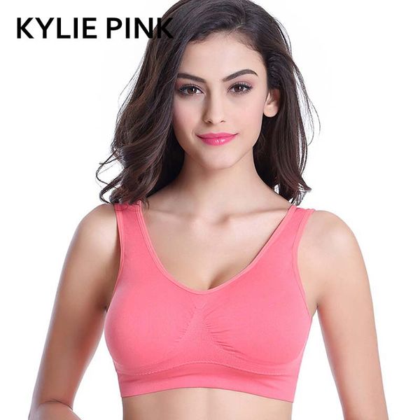 kylie pink womens fitness bra padded sporting vest underwear plus size bra bralette gym sleep bras lingerie female, Red;black
kylie pink womens fitness bra padded sporting vest underwear plus size bra bralette gym sleep bras lingerie female, Red;black