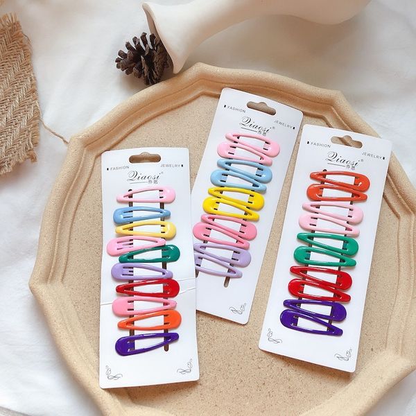 10pcs/set candy color cute hair pin children's drop oil baby hair decoration princess little headdress ornament hairpin headwear, Slivery;white
10pcs/set candy color cute hair pin children's drop oil baby hair decoration princess little headdress ornament hairpin headwear, Slivery;white