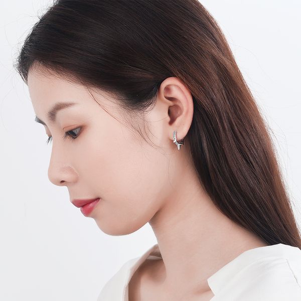 anenjery punk style single row zircon hoop earrings 925 sterling silver simple earring for women girl xmas gift jewelry s-e982, Golden;silver
anenjery punk style single row zircon hoop earrings 925 sterling silver simple earring for women girl xmas gift jewelry s-e982, Golden;silver
