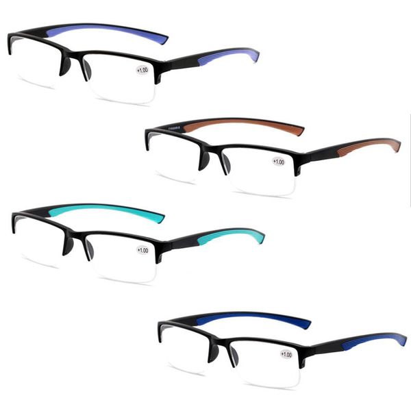 high definition reading glasses for men women business presbyopic glasses half frame 1.00--4.00 eyeglasses plastic, White;black
high definition reading glasses for men women business presbyopic glasses half frame 1.00--4.00 eyeglasses plastic, White;black
