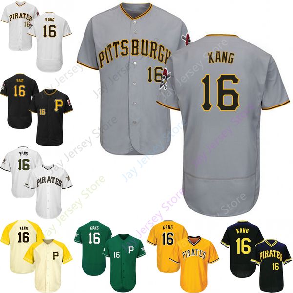 2019 Pittsburgh 16 Jung-ho Kang Jersey Pirates Jerseys Cool Base Flexbase Home Away White Black Red Grey Pullover Button Men Women Youth
2019 Pittsburgh 16 Jung-ho Kang Jersey Pirates Jerseys Cool Base Flexbase Home Away White Black Red Grey Pullover Button Men Women Youth