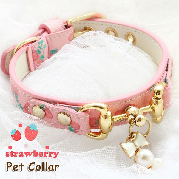 dog collars leashes pet cat accessories premium cowhide calfskin cow leather gilt buckle strawberry pearl pendant customize
dog collars leashes pet cat accessories premium cowhide calfskin cow leather gilt buckle strawberry pearl pendant customize