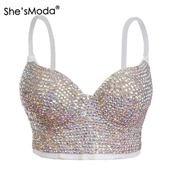 she'smoda 2019 diamonds pearls women's bustier bra wedding corset party cropped vest plus size y200701, White
she'smoda 2019 diamonds pearls women's bustier bra wedding corset party cropped vest plus size y200701, White