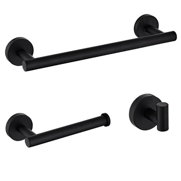 matte black 304 stainless steel toilet paper holder bathroom toilet roll holder towel ring rack bathroom accessories
matte black 304 stainless steel toilet paper holder bathroom toilet roll holder towel ring rack bathroom accessories