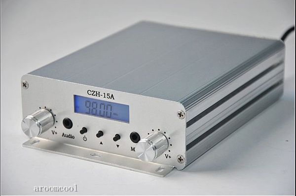 hipping czh-15a 15w fm radio broadcast pll transmitter fm transmitter silver color
hipping czh-15a 15w fm radio broadcast pll transmitter fm transmitter silver color