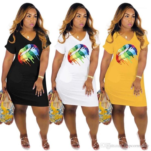 neck rainbow lip dresses womens summer clothing designer woman summer dresses style cute v, Black;gray
neck rainbow lip dresses womens summer clothing designer woman summer dresses style cute v, Black;gray