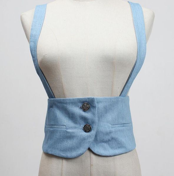 women's runway fashion denim cummerbunds female dress corsets waistband belts decoration wide belt r1162, Black;brown
women's runway fashion denim cummerbunds female dress corsets waistband belts decoration wide belt r1162, Black;brown