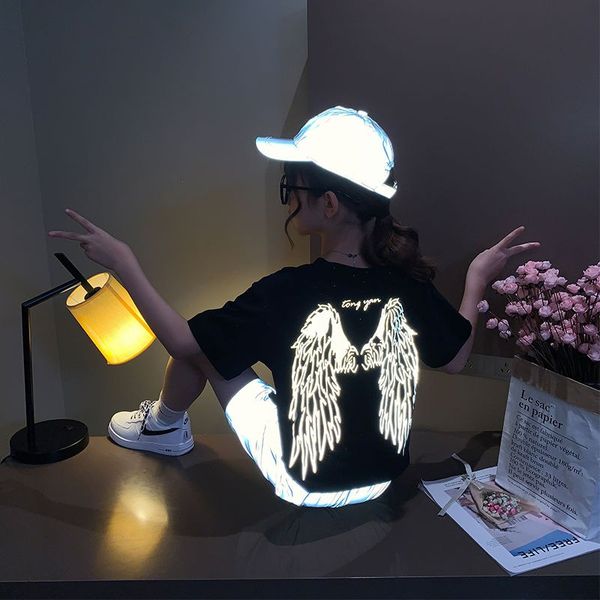 2020 parents and children's summer wear new reflective half sleeve children's pure cotton trend, White
2020 parents and children's summer wear new reflective half sleeve children's pure cotton trend, White
