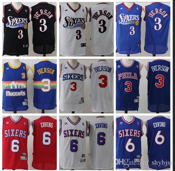 men's basketball jersey star allen 3 iverson irving 6 reward version baketball jerseys, Black
men's basketball jersey star allen 3 iverson irving 6 reward version baketball jerseys, Black