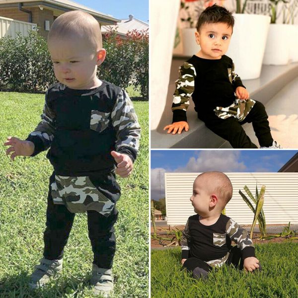 us 2pcs toddler boy 9m-5y clothes long sleeve camouflage t-shirt pants outfit autumn, White
us 2pcs toddler boy 9m-5y clothes long sleeve camouflage t-shirt pants outfit autumn, White