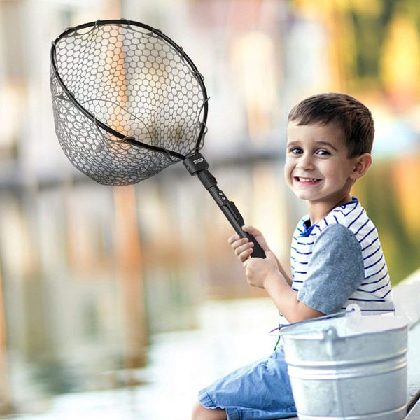 plusinno foldable fishing net brail fish landing net, trout bass net soft rubber mesh catch and release
plusinno foldable fishing net brail fish landing net, trout bass net soft rubber mesh catch and release