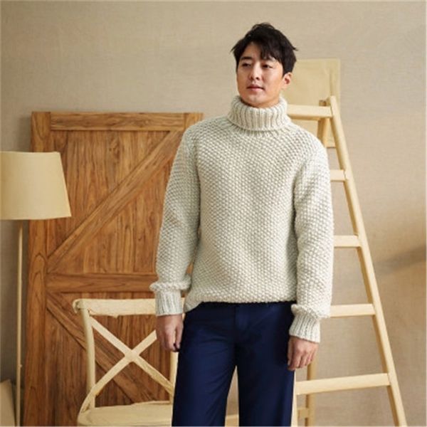 new arrival 100% hand made wool blend turtleneck knit men solid h-straight loose pullover sweater one&over size, White;black
new arrival 100% hand made wool blend turtleneck knit men solid h-straight loose pullover sweater one&over size, White;black