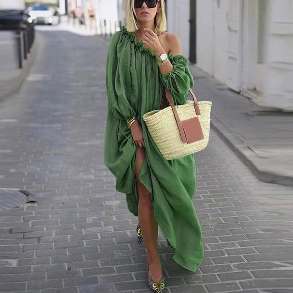 casual dresses 2021 summer long sleeve plus size boho solid color bohemian beach maxi dress for women, Black;gray
casual dresses 2021 summer long sleeve plus size boho solid color bohemian beach maxi dress for women, Black;gray