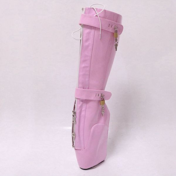 pink shiny ballet high heel boots mid calf ladies shoes pole dance shoes lock keys shoes plus size 45 ballet wedges, Black
pink shiny ballet high heel boots mid calf ladies shoes pole dance shoes lock keys shoes plus size 45 ballet wedges, Black