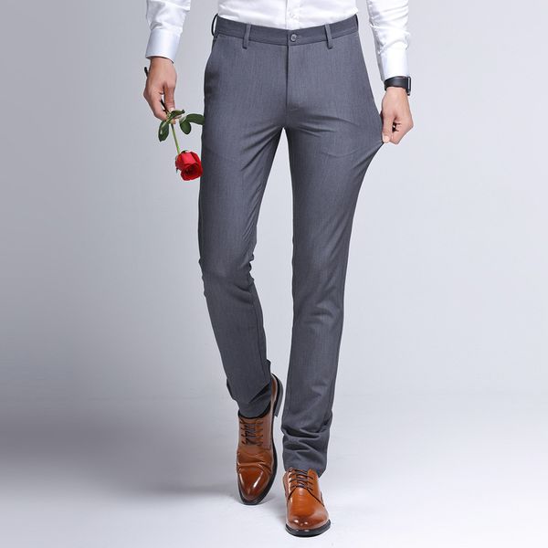 icpans suit pants for men summer business straight slim men's dress pants black plus velvet wedding formal trousers male 2019, White;black
icpans suit pants for men summer business straight slim men's dress pants black plus velvet wedding formal trousers male 2019, White;black