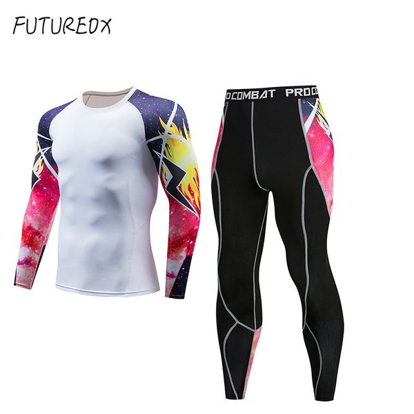 2018 new men's fitness sports suit compression shirt sweat fast dry jogging basic layer training men's clothing suit sportswear, White;black
2018 new men's fitness sports suit compression shirt sweat fast dry jogging basic layer training men's clothing suit sportswear, White;black