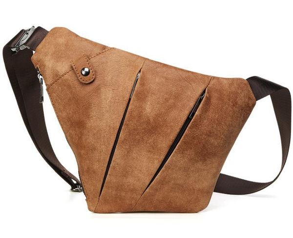 europe and the united states latest explosion models leather men's chest bag fashion casual riding cross-body chest bag head layer leat
europe and the united states latest explosion models leather men's chest bag fashion casual riding cross-body chest bag head layer leat