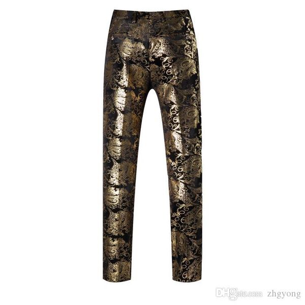 male pants trousers wedding prom costume men's fashion gold golden casual suit pants for singer dancer star christmas, White;black
male pants trousers wedding prom costume men's fashion gold golden casual suit pants for singer dancer star christmas, White;black