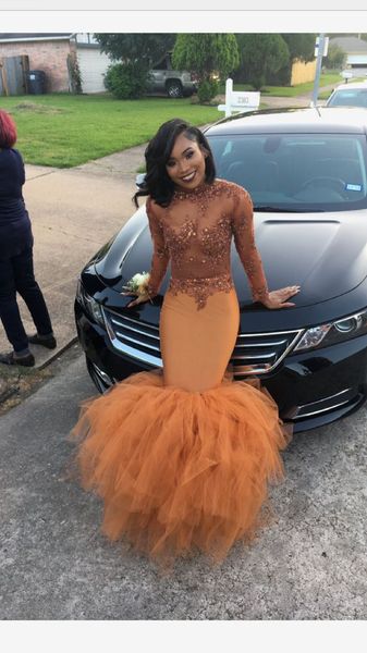 African Black Girl Long Sleeves Prom Dresses 2018 Beaded Lace Appliqued Mermaid Evening Dresses Formal Party Gowns
African Black Girl Long Sleeves Prom Dresses 2018 Beaded Lace Appliqued Mermaid Evening Dresses Formal Party Gowns