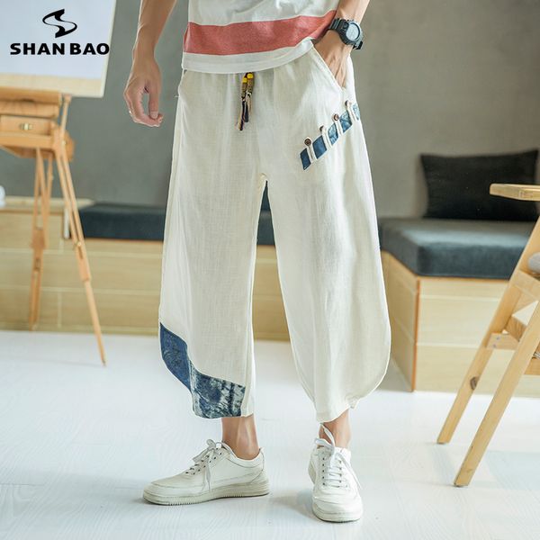 shanbao brand original chinese style button linen cropped trousers 2019 summer new men's fashion loose casual pants white blue, Black
shanbao brand original chinese style button linen cropped trousers 2019 summer new men's fashion loose casual pants white blue, Black