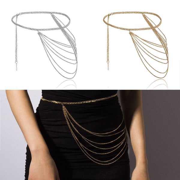 7 layer chain waistbands vintage female body chain simple dress waistbelts waist geometric punk cool corset belt, Black;brown
7 layer chain waistbands vintage female body chain simple dress waistbelts waist geometric punk cool corset belt, Black;brown