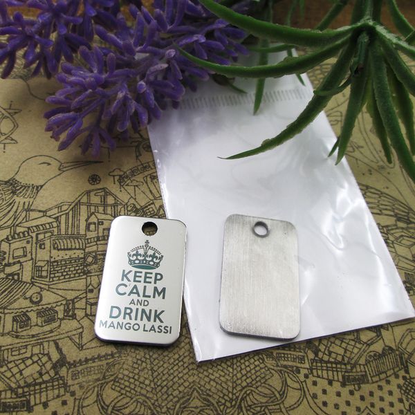 40pcs--"keep calm and drink mango lassi"stainless steel charms more style for choosing diy charms pendants for necklace, Bronze;silver
40pcs--"keep calm and drink mango lassi"stainless steel charms more style for choosing diy charms pendants for necklace, Bronze;silver