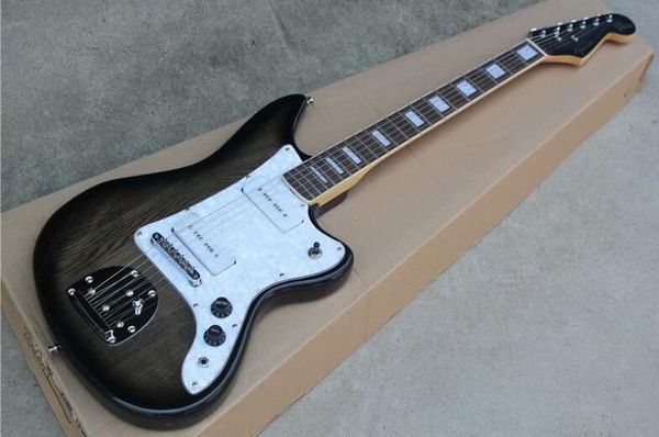 джаз мастер электрогитара ясень прозрачный черный p90 пикап ретро кнопка палисандр гриф, бесплатная доставка 
джаз мастер электрогитара ясень прозрачный черный p90 пикап ретро кнопка палисандр гриф, бесплатная доставка