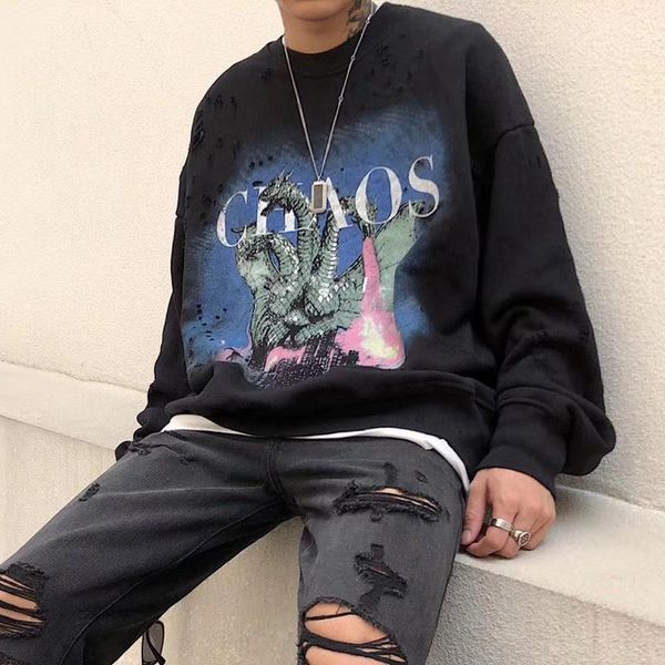 19fw am1r1 chaos three-headed dragon printed long sleeve sweatshirt pullover hole street fashion men women black crewneck hoodie hfymwy314 
19fw am1r1 chaos three-headed dragon printed long sleeve sweatshirt pullover hole street fashion men women black crewneck hoodie hfymwy314