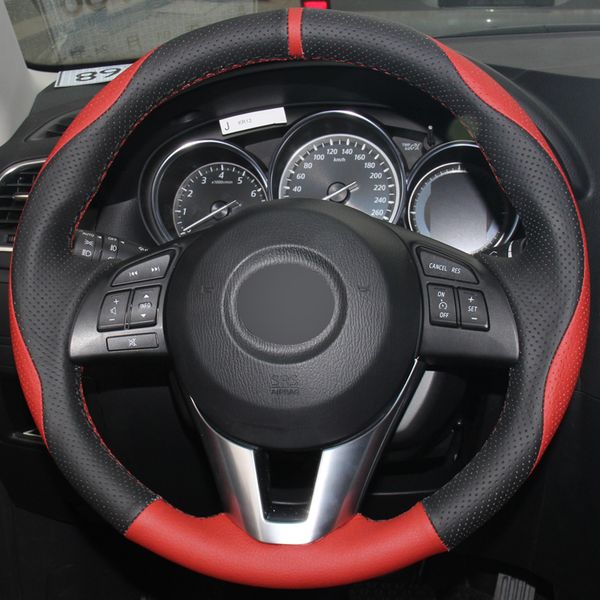 red black genuine leather car steering wheel cover for mazda cx-5 cx5 atenza 2014 new mazda 3 cx-3 2016 scion ia 2016
red black genuine leather car steering wheel cover for mazda cx-5 cx5 atenza 2014 new mazda 3 cx-3 2016 scion ia 2016