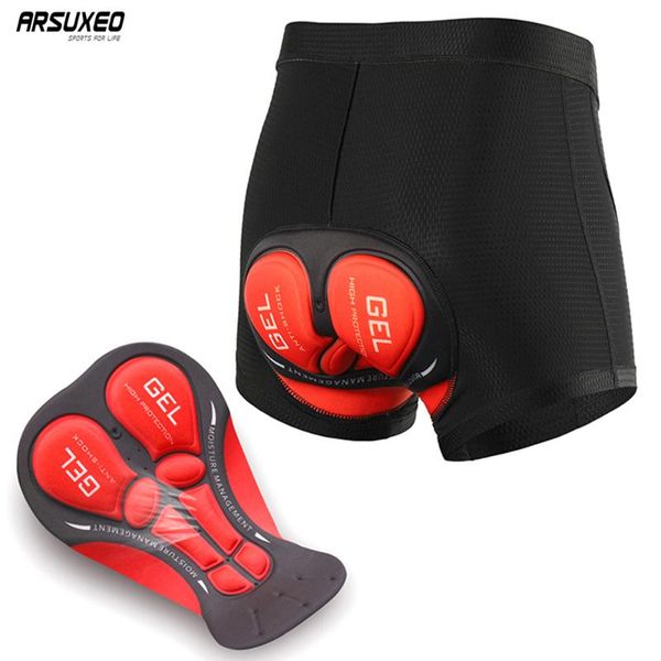 cycling shorts arsuxeo 3d gel padded men's compression tights underwear bicycle mountain bike mtb sports underpants, Black
cycling shorts arsuxeo 3d gel padded men's compression tights underwear bicycle mountain bike mtb sports underpants, Black
