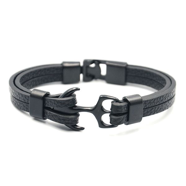 junwei new fashion men's leather bracelet gun black anchor leather men bracelet jewelry
junwei new fashion men's leather bracelet gun black anchor leather men bracelet jewelry