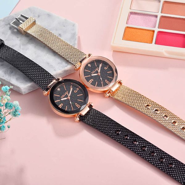women starry sky masonry watch mesh plastic strap lady luxury wrist watch hd88, Slivery;brown
women starry sky masonry watch mesh plastic strap lady luxury wrist watch hd88, Slivery;brown