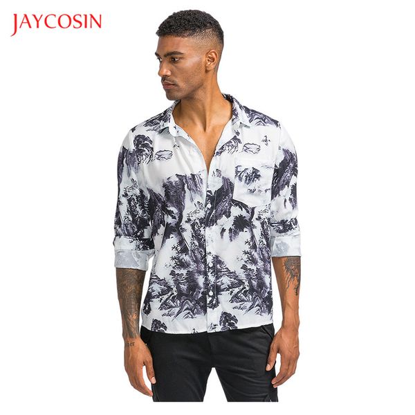 joycosin winter men shirt 2019 new male clothes casual fashion mountain print street wear long sleeve men -xxxl, White;black
joycosin winter men shirt 2019 new male clothes casual fashion mountain print street wear long sleeve men -xxxl, White;black