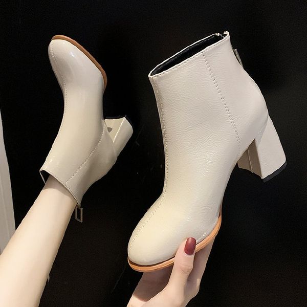 women ankle boots 2019 fashion patent leather boots high heel ladies shoes ankle for women shoes dropshipping, Black
women ankle boots 2019 fashion patent leather boots high heel ladies shoes ankle for women shoes dropshipping, Black