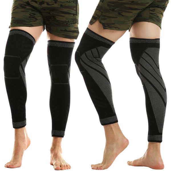 3d knitting compression lengthen knee sleeve legs warmer sport safety thigh brace leg protect for basketball volleyball, Black;gray
3d knitting compression lengthen knee sleeve legs warmer sport safety thigh brace leg protect for basketball volleyball, Black;gray